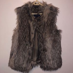Tinsel Faux Fur Vest